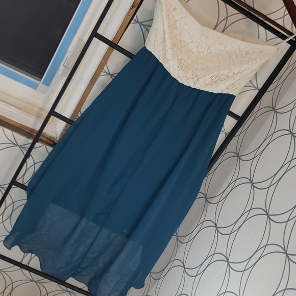 Euc strapless high low dress small - Picture 5 of 6